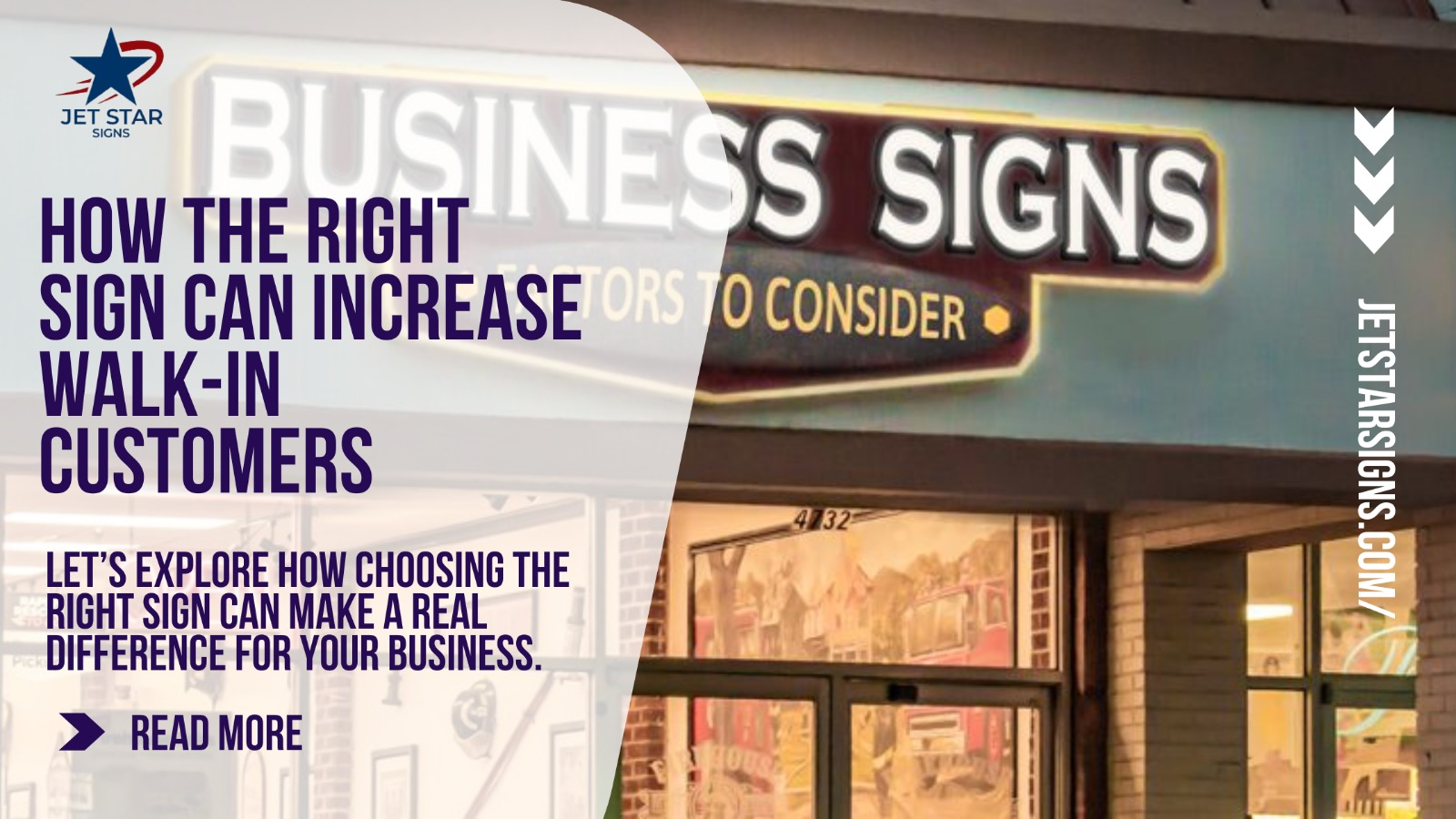 How the Right Sign Can Increase Walk-In Customers