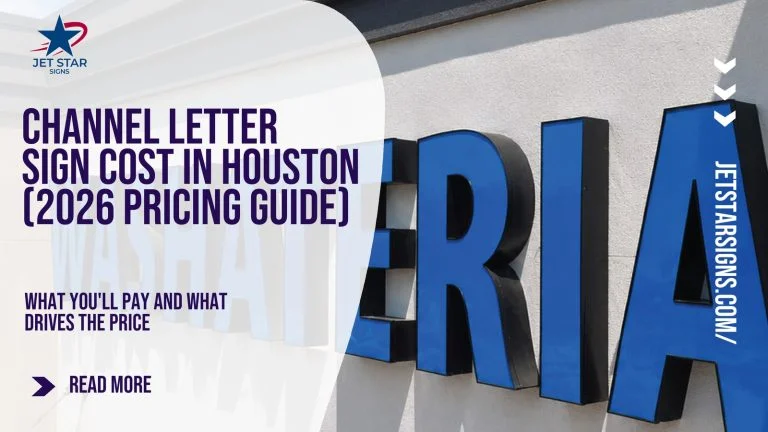 Channel Letter Sign Cost in Houston (2026 Pricing Guide)